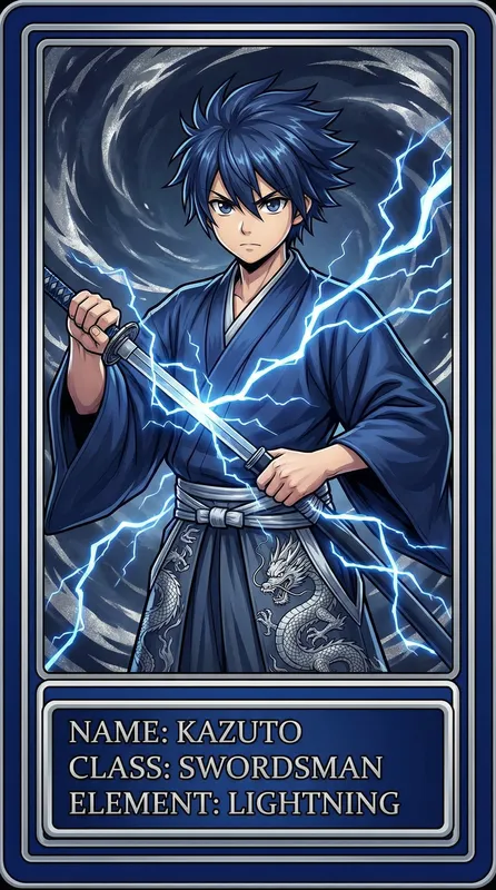 雷电剑士角色卡片——51动漫精选动漫角色